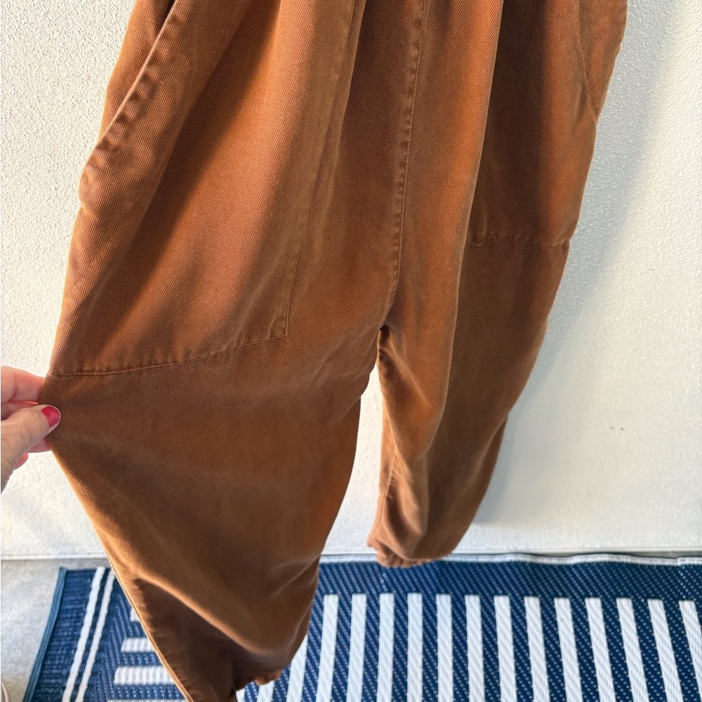 Zara Overalls Rust Color Size M 100% Lyocell Soft… - image 4